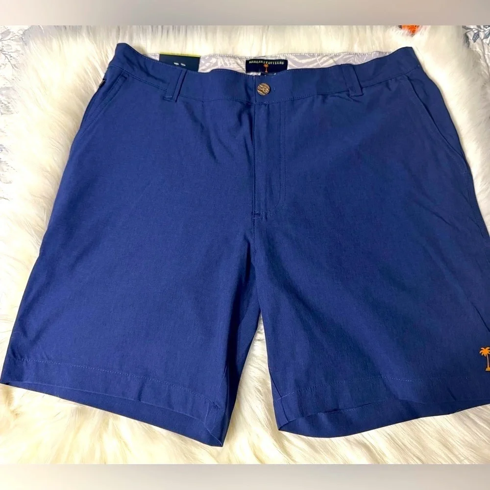 Margaritaville Blue Quick Dry Streach Shorts Size 32, NWT